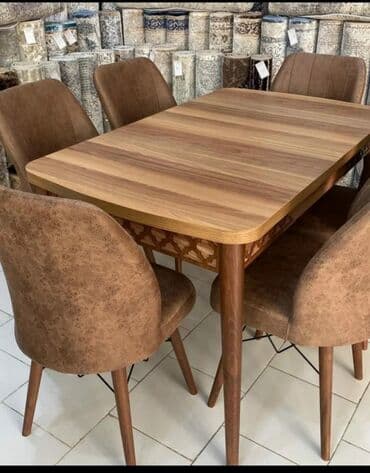 mətbəx stol: Mətbəx üçün, Yeni, Açılan, Dördbucaq masa, 4 stul — 3