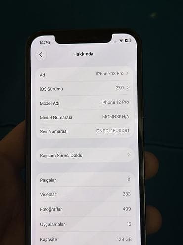 redmi note 14t pro: IPhone 12 Pro, 128 GB, Blue Titanium, Simsiz şarj, Face ID — 4