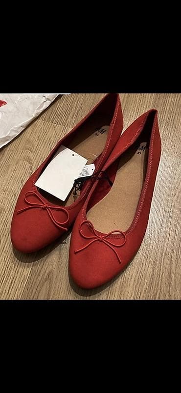 Qadın baletkaları – qırmızı rəng - Brend: H&M - Ölçü: 37 (iç — 1
