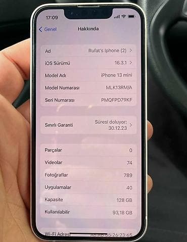 redmi 10 s: IPhone 13 mini, 128 GB, Ağ, Face ID — 3