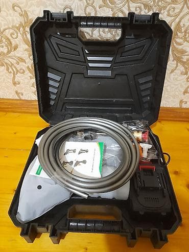 Bağ evi və bağ üçün hərşey: Avtomobil üçün moyka aparatı. Güc: 260 W Su borusunun uzunluğu: 5 m — 4