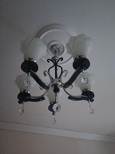 ay ulduz sekilleri: Çılçıraq, 5 lampa, Metal — 1