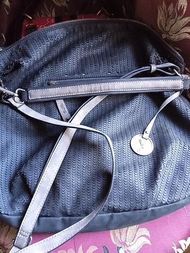 hermes cantası: Qadın çanta dəsti 1) Qara çiyin çantası - Material: mesh/delikli — 10