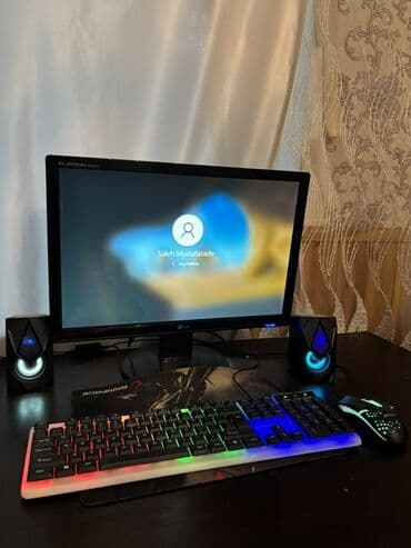 Modemlər və şəbəkə avadanlıqları: Salam Masaüstü kompüter satılır evdə istifade etmişəm - Prosessor — 1