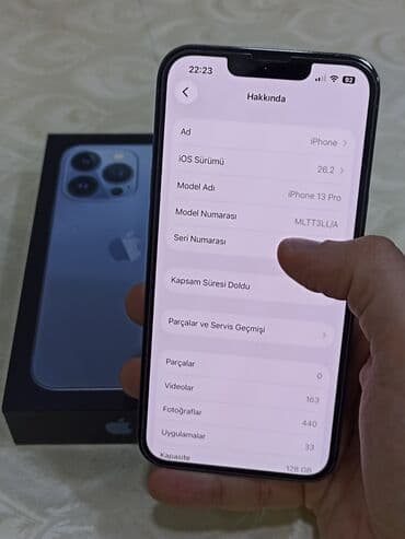 iphone 7 pilus: IPhone 13 Pro, 128 GB, Sierra Blue, Sənədlərlə — 2
