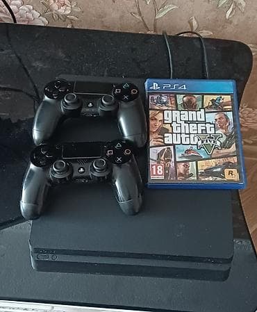 Ps4 slim modeli 1tb yaddaş. 2 dualshock. şəxsi isdifadə üçün alınıb