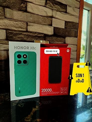 🎁 Telefon alana Powerbank hədiyyə! Honor X8c 8/256 GB 📱 Lənkəran 📍 — 1