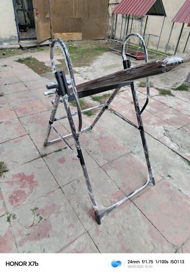 fizioterapiya aparatlari: Tərs asılma trenajoru (Inversion Table) - Bel və boyun gərginliyini — 1