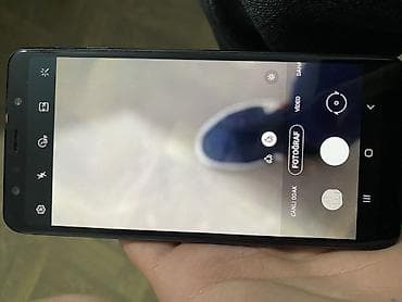 Samsung Galaxy A7 2018, 64 GB, rəng - Mavi, Barmaq izi — 8