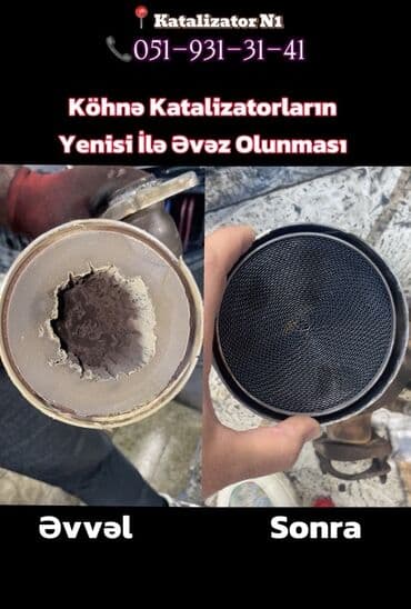 Köhnə katalizatorların yenisi ilə əvəz olunması xidməti təklif olunur
