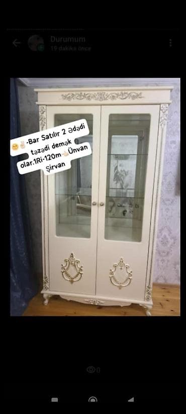 Gözəllik və estetika avadanlığı: Şüşəli dolab vitrini, İşlənmiş, Ünvandan götürmə — 1