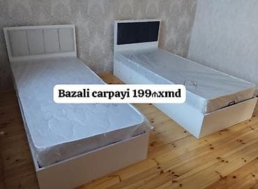 ucuz krafat: Bazalı tək nəfərlik çarpayı - Aşağı hissəsi bazalı: yığcam saxlama — 1