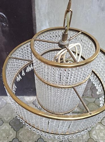 Digər ev dekoru: Çılçıraq, 3 lampa, Xrustal — 6