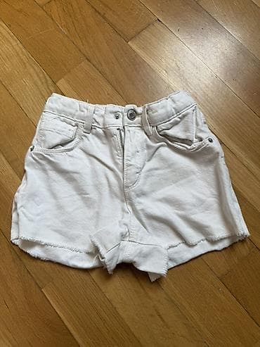 Шорты: Uşaq üçün ağ denim şort - Brend: ZARA (etiketdə görünür) - Model: 5 — 2