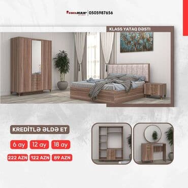 avanqart mebeller: Yeni yataq dəstləri KREDİTLƏ Yeni model ecazkar yataq dəstləri tək — 2