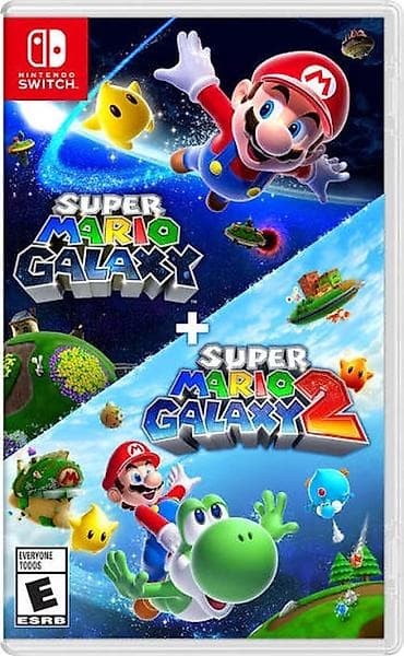 kalonka qutusu: Nintendo Switch üçün Super Mario Galaxy + Super Mario Galaxy 2 (2 oyun — 1