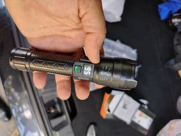 USB-lı şarj olunan LED fənər - Korpus: möhkəm alüminium ərintisi