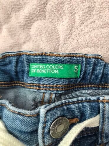 qara uşaq şalvarları: Cins şalvar, Oğlan üçün, 6 - 7 yaş, Benetton — 3