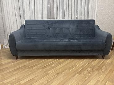 Divan, İşlənmiş, Açılan, Bazalı, Vеlur parça, Çatdırılma yoxdur — 2