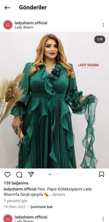 ikinci el don: Ziyafət donu,Lady sharmdan alınıb,bir dəfə geyilib42razmerdir — 5