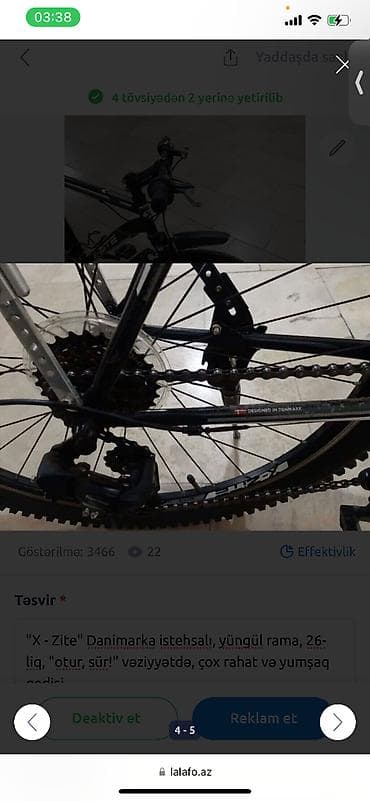 Другой транспорт: "X - Zite" Danimarka istehsalı, yüngül rama, 26-liq, "otur, sür!" — 4
