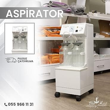 Elektrik tibbi aspisariya aparatı. Bunlar insan bədənindən irin, qan