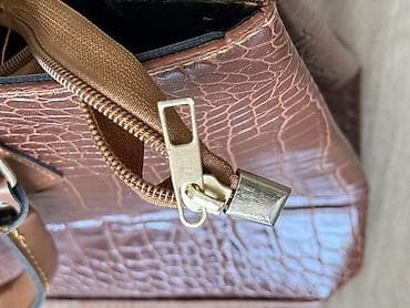 prada canta: Qəhvəyi, timsah naxışlı qadın əl çantası Alınandan heç istifadə — 5