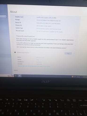 mini notebook: Acer Extensa 215-31 Notbuk - Ekran: 15.6" (HD), nazik çərçivəli — 5