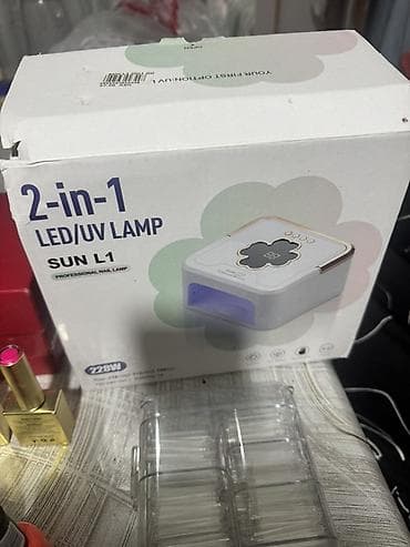 xonca desti: Manikür üçün tam dəst - 2-in-1 LED/UV lamp – SUN L1, 228W (qutuda) — 4