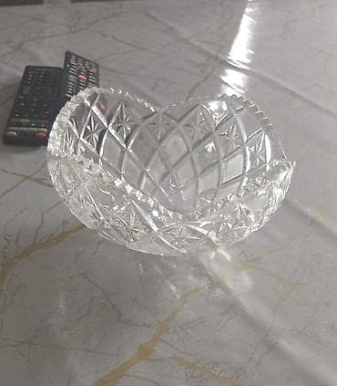 qend qablari: Təmiz xrustal Konfet qabı 2 ədəd — 1