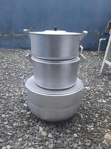 lambirin satisi: Tava, Qazan, Bişirmə üçün formalar, rəng - Gümüşü, Alüminium, SSRİ — 9