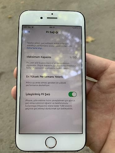 iphone 15 adapter: IPhone 6, Ağ, Barmaq izi — 4