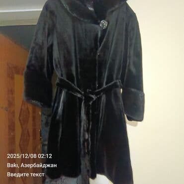 qisa balonka: Palto, M, rəng - Qara — 2