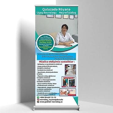Sağlamlıq və gözəllik: Roll-up banner dizayn və çap xidməti Dizayn + konstruksiya daxil 85 — 1