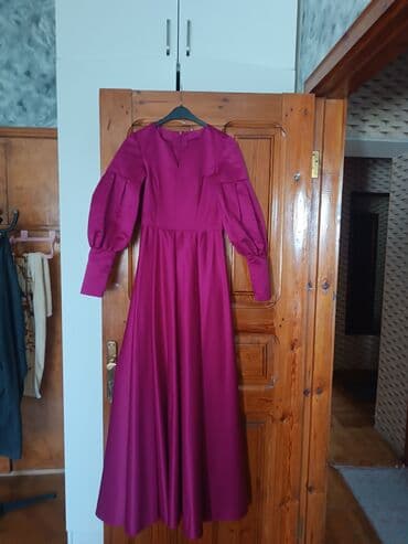 dəvə şubası: Qadın paltarları – 3 modellik dəst 1) Tünd çəhrayı/moruq rəngli uzun — 1