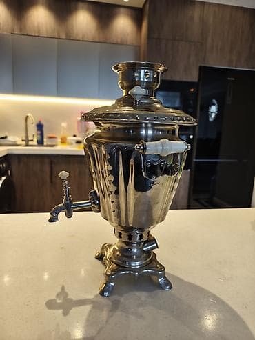 elektrik samavar: Metal samovar – klassik dizayn - Material: Nerjavika qalın və çox — 2