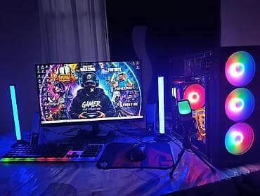 Masaüstü kompüterlər və komponentlər: RGB işıq efektli tam oyun stansiyası Komplekt: - Sistem bloku: qabaq — 5