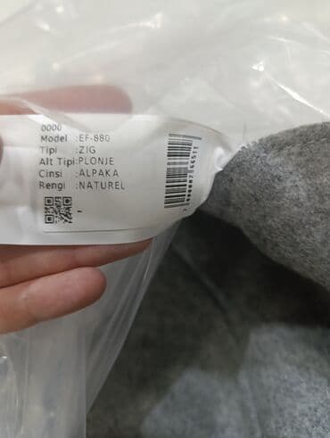 yeni lifcikler: Razilaşma yolu ilə əldə etmək olar.Təbii Alpaka kurku Razmer M — 3