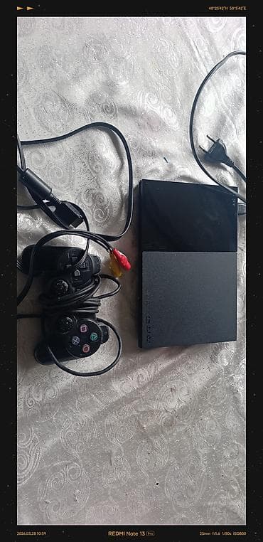 playstation 1: Sony PlayStation 2 Slim (PS2) oyun konsolu hec bir problemi yoxdu — 5
