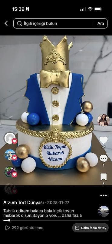canta original: 🎂 AD GÜNÜ VƏ XÜSUSİ GÜNLƏR ÜÇÜN TORTLAR 🎂 ✨ Ev şəraitində, təmiz və — 8