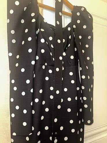 Qara rəngli, ağ xallı qadın donu 1 defe toya geyinilib alinib 180 azn — 4