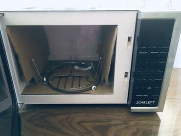 Микроволновки: Микроволновка Scarlett, Отдельностоящая, С микроволнами, цвет - Черный, Новый — 6