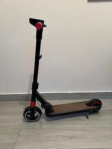 Uşaq elektrik skuteri - Rəng: qara korpus, qırmızı tutacaqlar və — 1