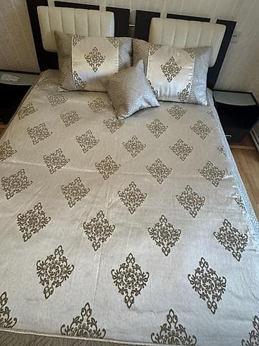 bambu tekstil: Yataq üçün rəng - Qızılı Yataq örtüyü — 3