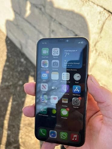 ayfon 4 s: IPhone Xs, 256 GB, Gümüşü, Qırıq — 2