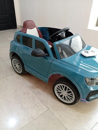 Uşaq üçün elektrikli minik maşını Rəngi Mavi Pult və zaryatqa daxil — 3