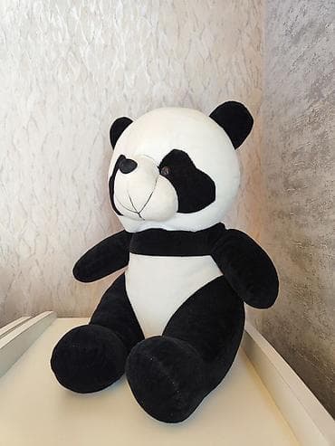 Uşaq üçün elektrik maşınları: Məhsul: Yumşaq oyuncaq – Panda ayısı - Rəng: klassik qarabaşqa — 2