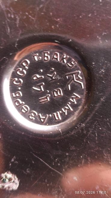 date: Şüşə kəsmə naxışlı nimçə/altlıq - Material: qalın, şəffaf şüşə - — 2