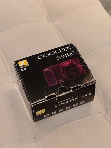 099 nomre satilir: Nikon CoolPix S9100 12.1 Megapixels 18x Optic zoom Yenidir, tam — 9