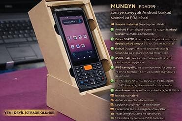 MUNBYN IPDA099 — bu sənaye səviyyəli Android barkod skaneri və PDA